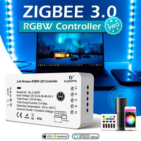 Gledopto Pro Rgbw Led Controller Zigbee Rf Dkk