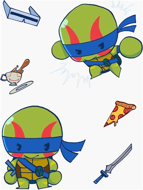 "ROTTMNT Leo" Sticker for Sale by RoeExists | Redbubble