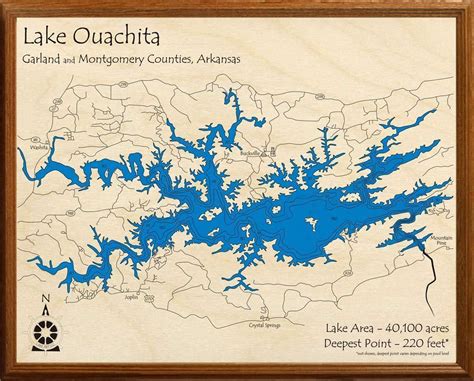 Map Of Lake Ouachita - College Map