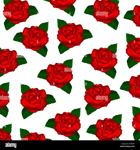 wallpaper red roses Stock Vector Image & Art - Alamy