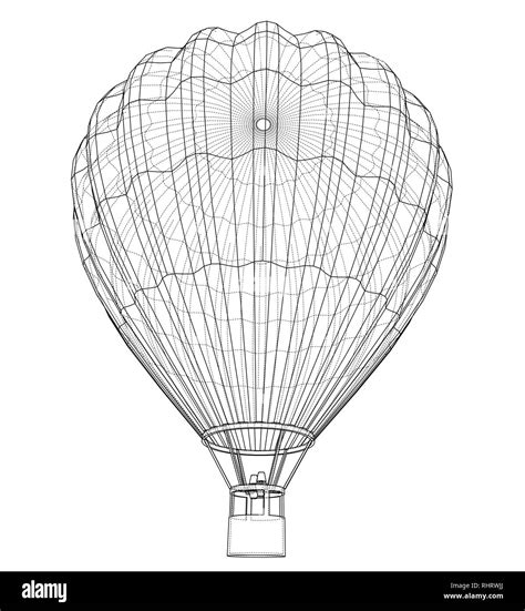 Outline Hot Air Balloon Stock Vector Image And Art Alamy