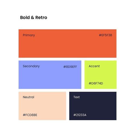 primary  secondary color palette