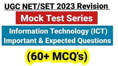 Ugc Net 2023 UGC NET Paper 1 Mock Test ICT Most Important