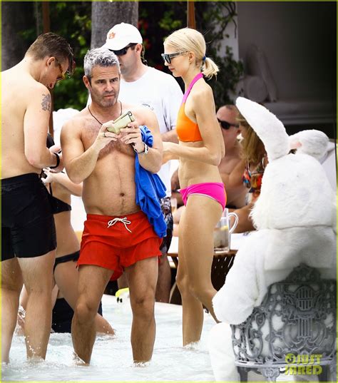 Full Sized Photo Of Andy Cohen Shirtless Pool Easter Miami Photo