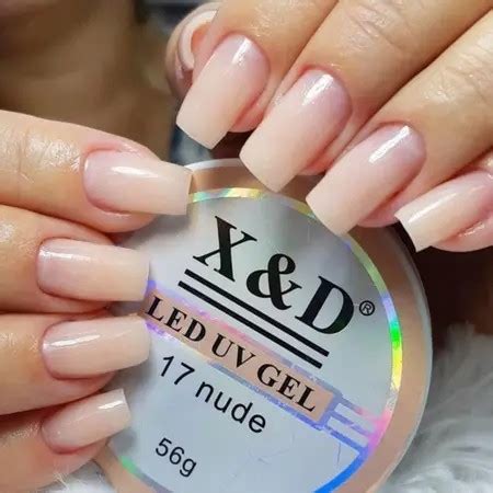 Gel X D UV E LED Nude E Pink 15g Para Unhas Em Acrigel Alongamento