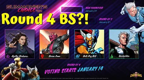 Summoners Choice22 Round 4 Bs Quicksilver Vs Beta Rey Bill Science Class Agatha Vs Zemo