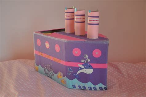 All Aboard The Love Boat Valentine Box Valentine Box Diy Crafts