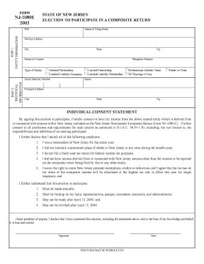 Fillable Online State Nj Form NJ 1080E State Of New Jersey State Nj