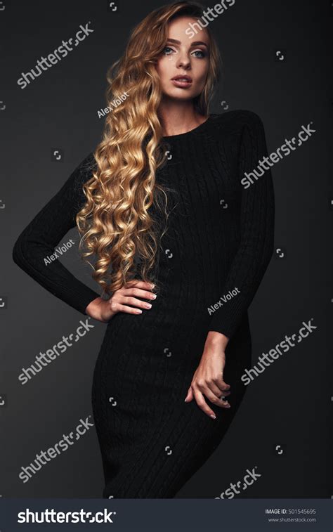 Studio Portrait Sexy Long Hair Blonde Stock Photo 501545695 Shutterstock