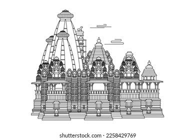 Hindu Temple Outline Photos and Images | Shutterstock