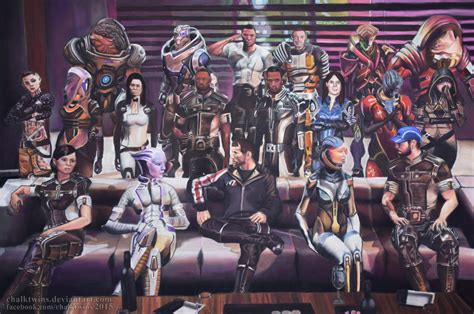 Commission: Mass Effect Characters by ChalkTwins on DeviantArt