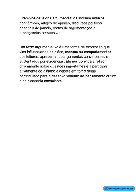 O Que é Um Texto Argumentativo