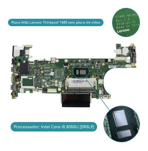 Placa Mae Lenovo T480 MercadoLivre