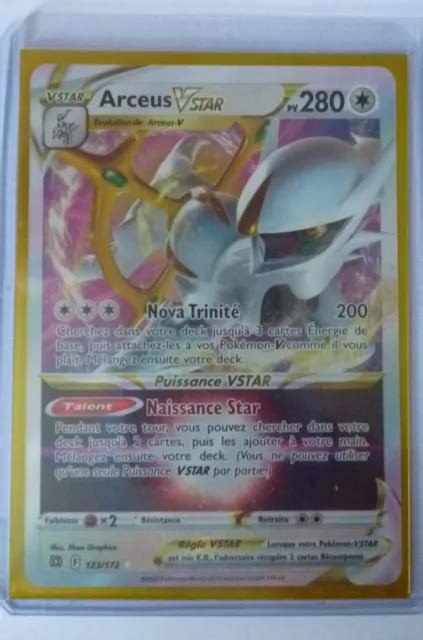 Carte Pok Mon Arceus V Star Eb Stars Tincelantes Neuve Fr