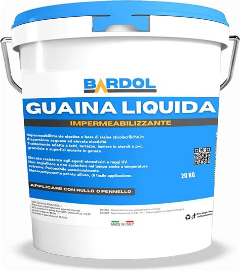 Guaina Liquida Impermeabilizzante Vari Colori Da 1 6 20 KG 20 KG