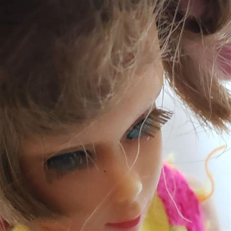 Vintage Talking Brunette Barbie Mute Neon Swimsuit Legs Click Etsy