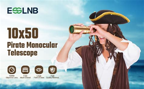 Esslnb Pirate Monocular Telescope 10x50 Handheld