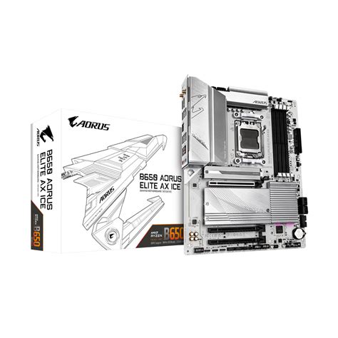 Gigabyte B Aorus Elite Ax Ice Atx Wi Fi Motherboard With Amd Am