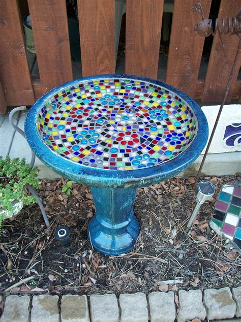 Sheryl S Blog Mosaic Bird Bath