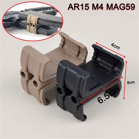 Gun Rifle Dual Double Magazine Coupler Polyester Clip Connector For