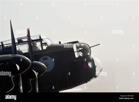 Lancaster bomber cockpit hi-res stock photography and images - Alamy