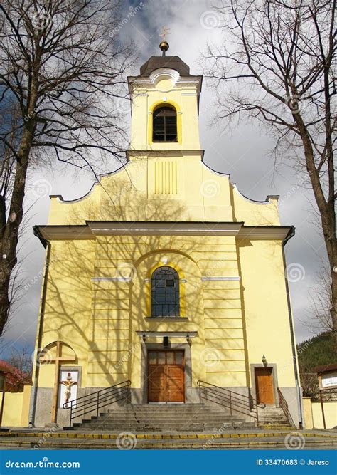 Church Of Holy Cross In Lucky Slovakia Stock Image Image Of Lucky