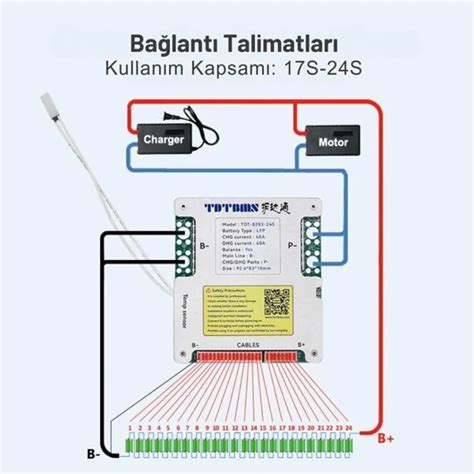 23s 72v 40a Lifepo4 Bms Balanced Tdt Brand