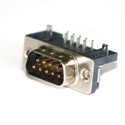 D9 Male Connector High Quality LCP Right Angle D9 Male Connector With