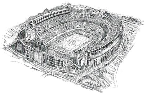 Football Stadium Sketch at PaintingValley.com | Explore collection of ...