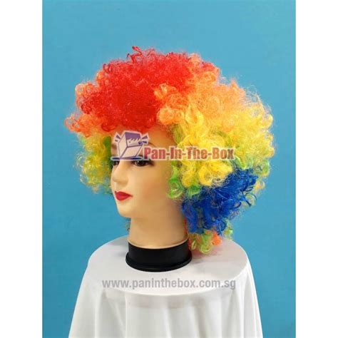 Short Rainbow Afro Wig