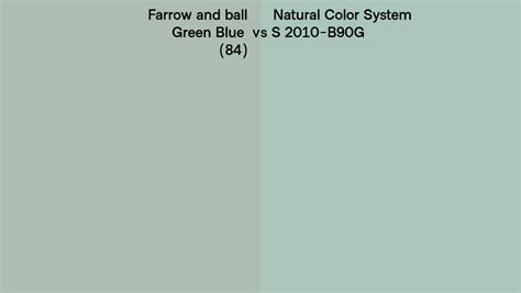 Farrow And Ball Green Blue 84 Vs Natural Color System S 2010 B90g