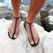 Men Thongs Leather Sandals Sexy Gay Barefoot Sandals Greek Etsy