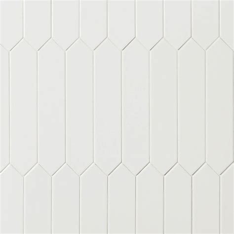 Kent White 3x12 Picket Polished Ceramic Wall Tile In 2024 Ceramic