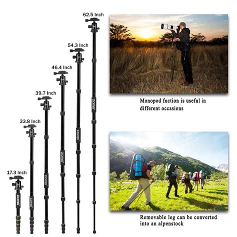 Zomei Lightweight Portable Q Professional Travel Camera Tripod