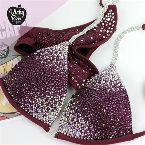 Pink Ombre Wellness Bikini PRO Wellness NPC Bikini Vicky Ross Fit