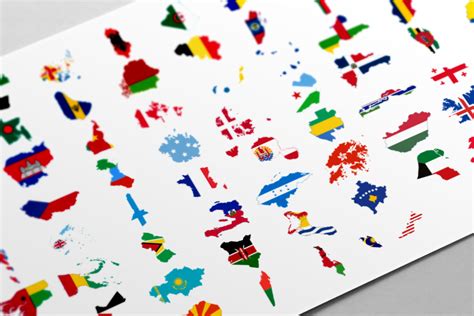 Flag Maps Paint Version 240flags Icons Creative Market