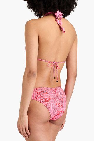 HEIDI KLEIN Tangier Paisley Print Triangle Bikini Top THE OUTNET