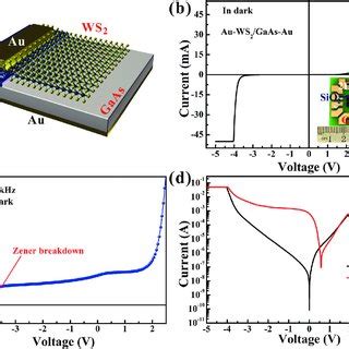 A And B I V Curves Of The Ws Gaas Heterojunction Under Light