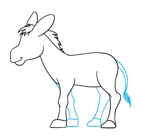 How to Draw a Donkey - Really Easy Drawing Tutorial | Easy drawings ...