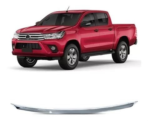 Friso Cromado Capo Toyota Hilux Pickup Sr Srv Srx 16 17 18 Frete grátis