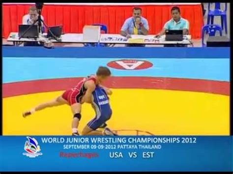 World Junior Wrestling Championships Usa Vs Est Youtube