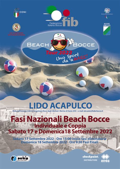 Fib Federazione Italiana Di Bocce A Vasto Marina Le Finali