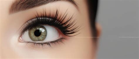 Premium AI Image | Beautiful female eye with extreme long eyelashes black liner makeup Perfect ...