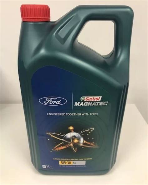 Genuine Ford Castrol 5W30 Oil 5 LITRE Magnatec Fully Synthetic 5W 30 5W ...