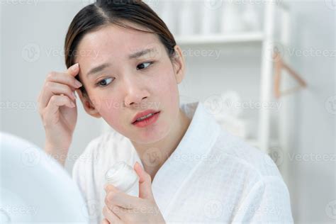 Skin and beauty problems female have itchy skin and red rashes from