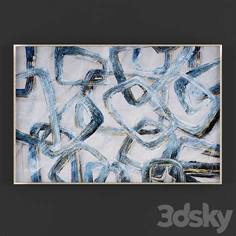Collection of paintings N361 - Frame - 3D model