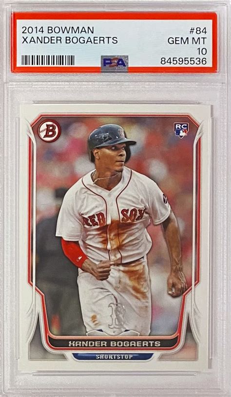 Xander Bogaerts 2014 Bowman Baseball Boston Red Sox Graded Rookie Card