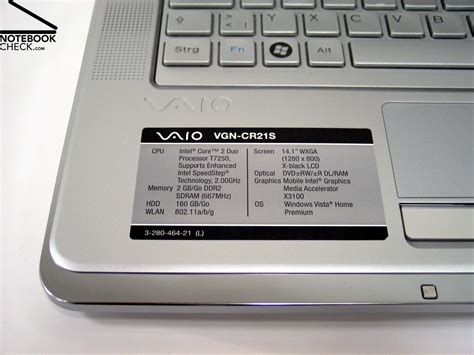 Review Sony Vaio Vgn Cr S Notebook Notebookcheck Net Reviews