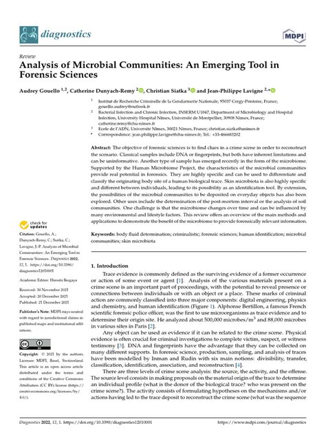 analysis of Microbial Communities An Emerging Tool in | PDF ... 
