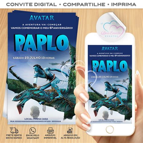 Convite Digital Avatar Elo Produtos Especiais